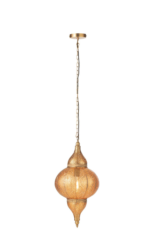 Hanglamp Bore metaal goud klein