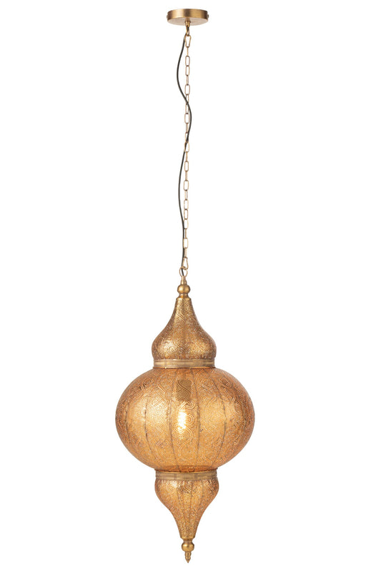 Hanglamp Bore metaal goud groot