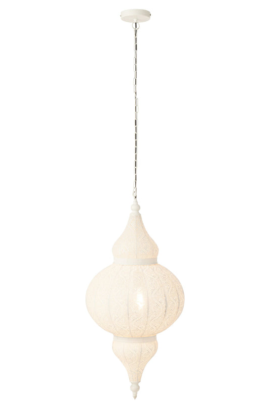 Hanglamp Bore metaal wit groot