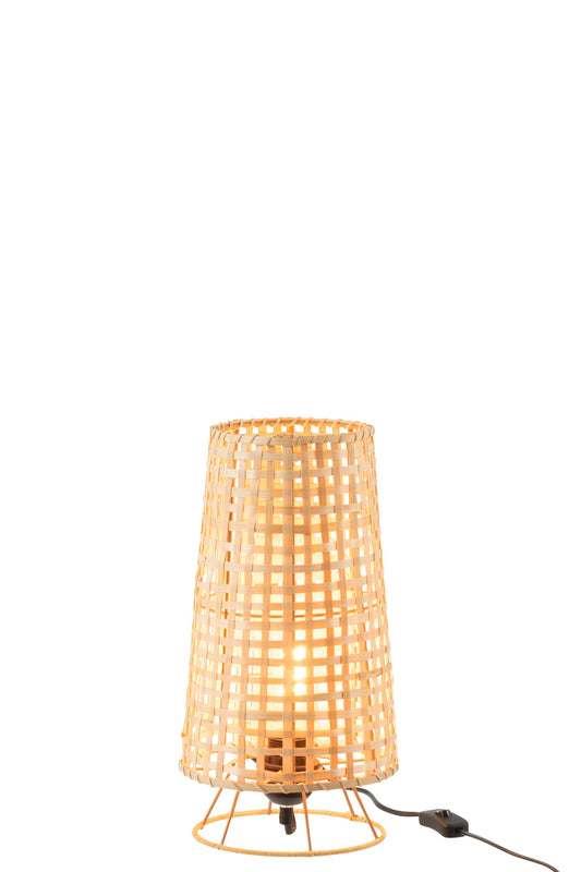 Floor lamp Lena natural rattan