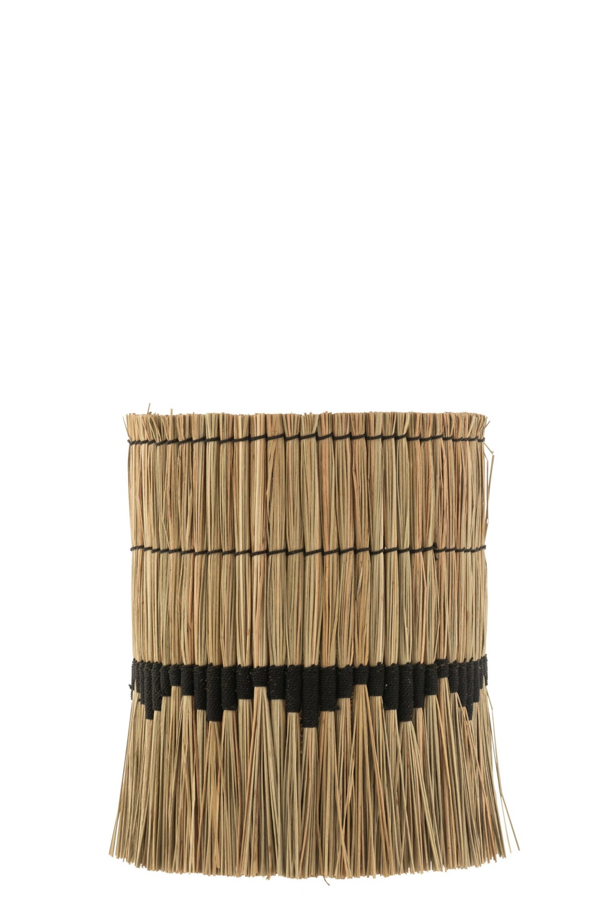 Lampshade wire pattern seagrass natural/black small
