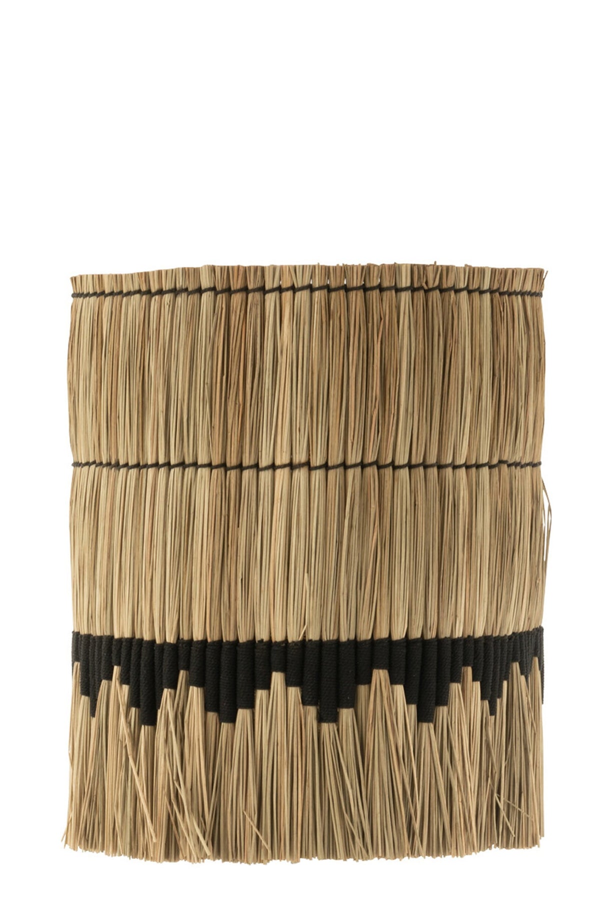 Lampshade wire pattern seagrass natural/black large