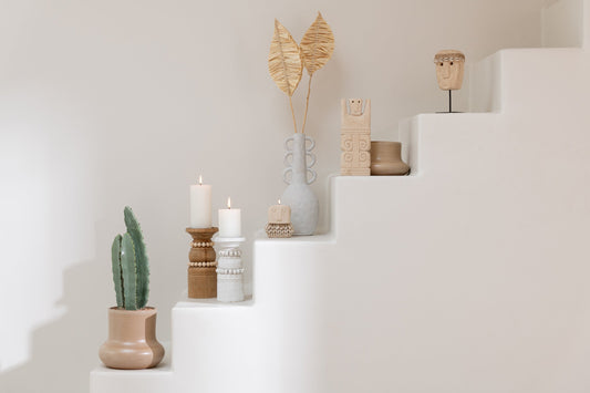 Statue Julien Stone/Shells Natural Small