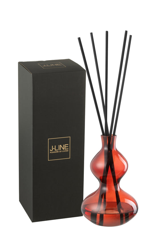 Geurolie Olive&Frank Incense Glas Rood Small
