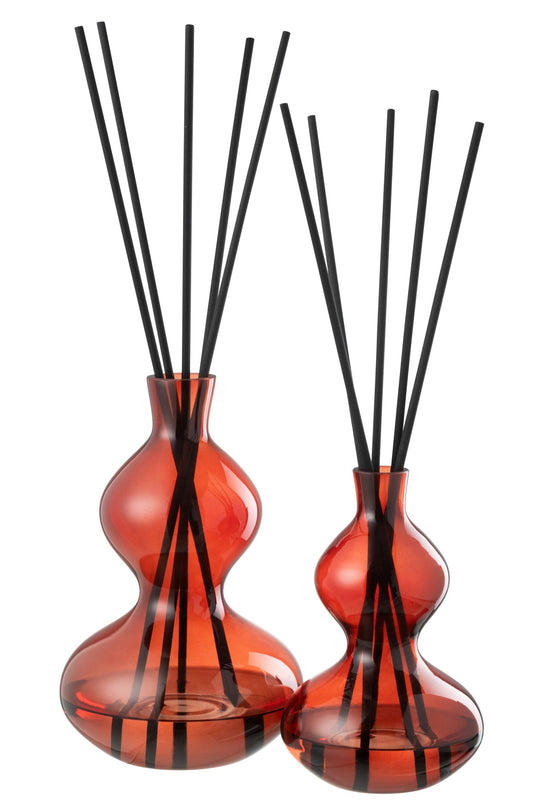 Geurolie Olive&Frank Incense Glas Rood Large
