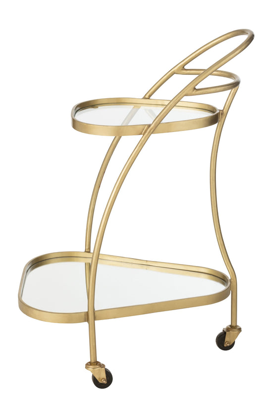 Trolley Triangle Metal/Mirror Gold