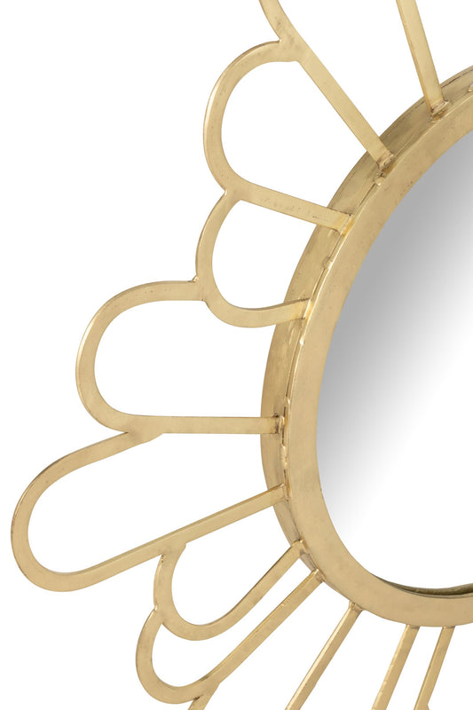 Mirror Flower Metal/Mirror Gold