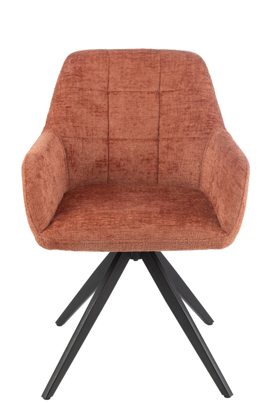 Chair Louna Iron/Acrylic Peach
