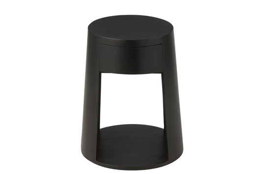Coffee Table Drawn Mango Wood/Mdf Black