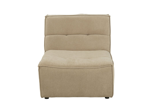 Sofa Grid Poplar Wood/Foam Dark Beige