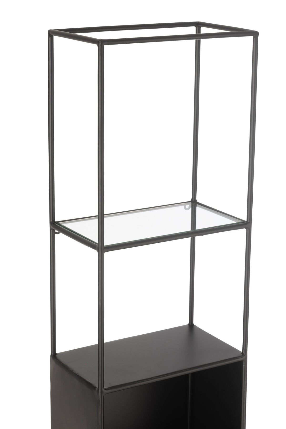 Shelf Ricard Metal/Glass Black