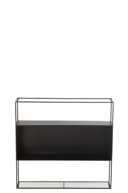 Shelf Seen Metal/Glass Black