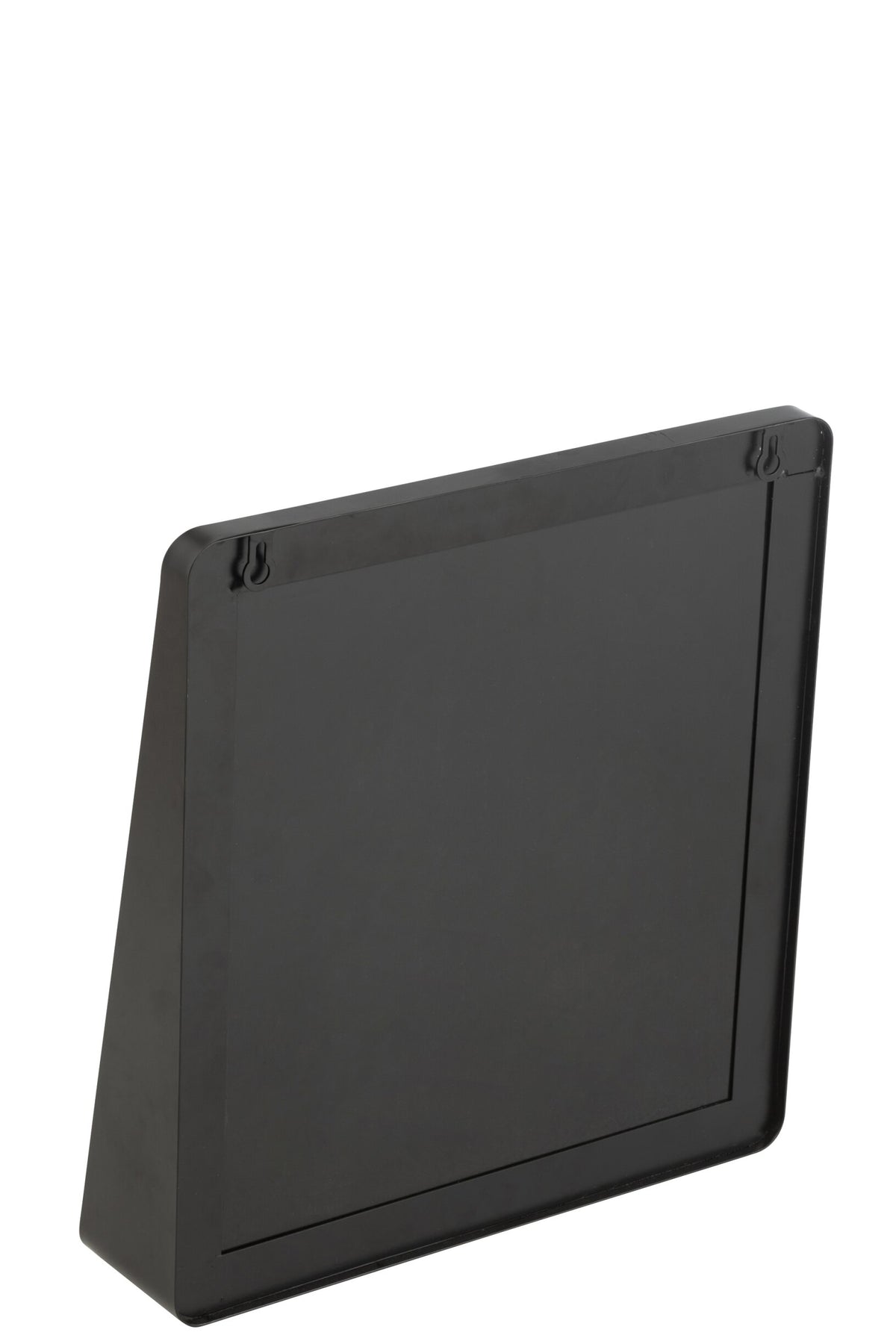 Wall Mirror Square Metal/Glass Black