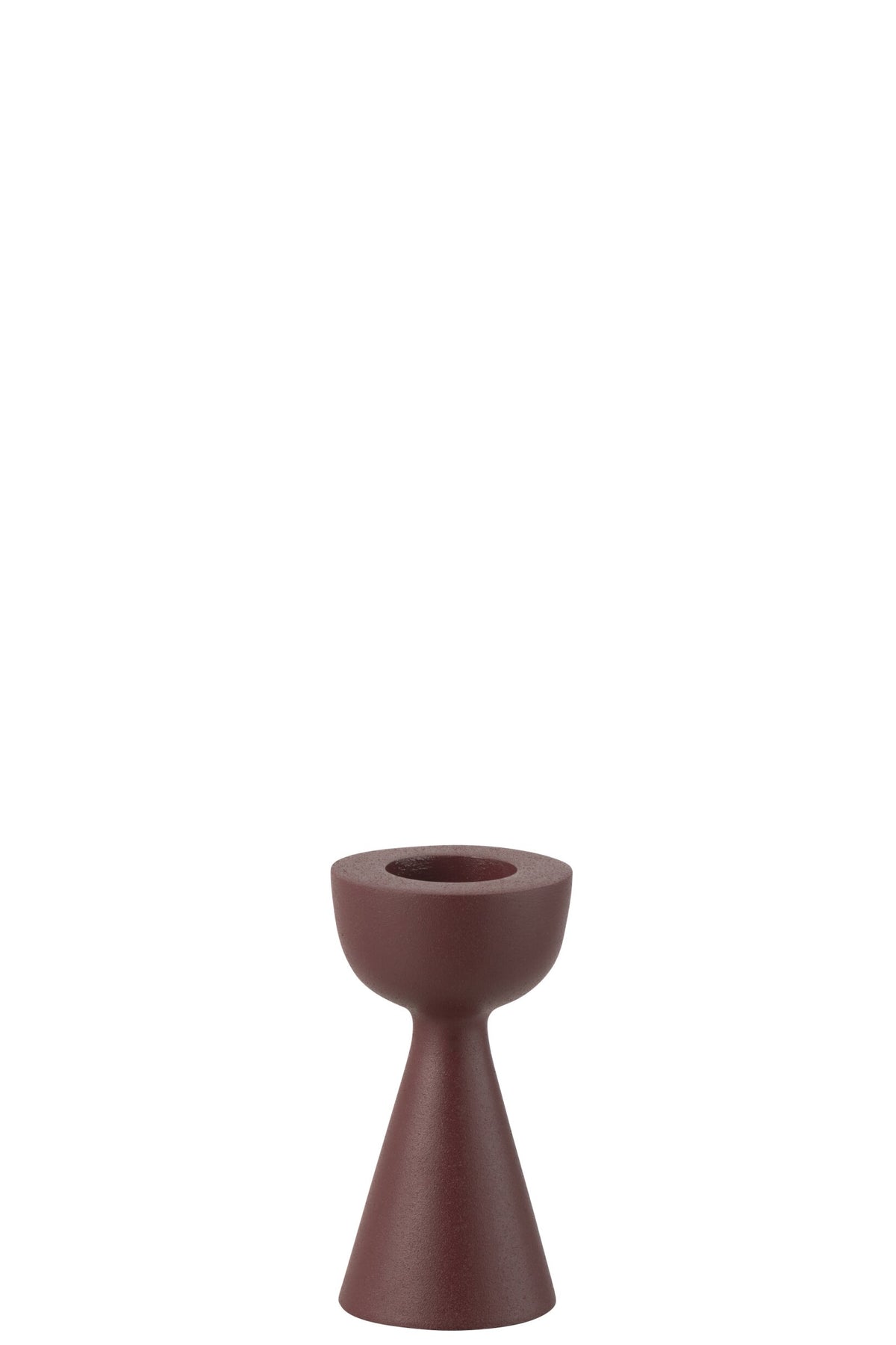 Kaarshouder Cone Aluminium Kastanjebruin Small
