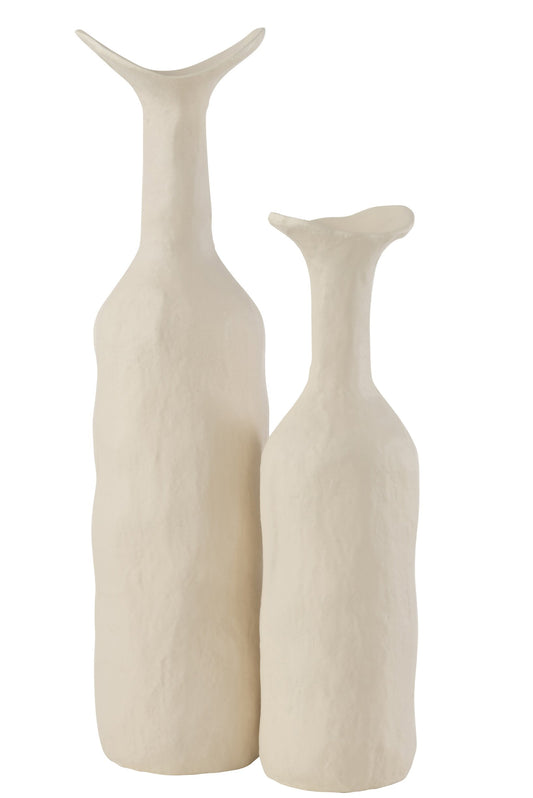 Vase Agra Aluminium White Large