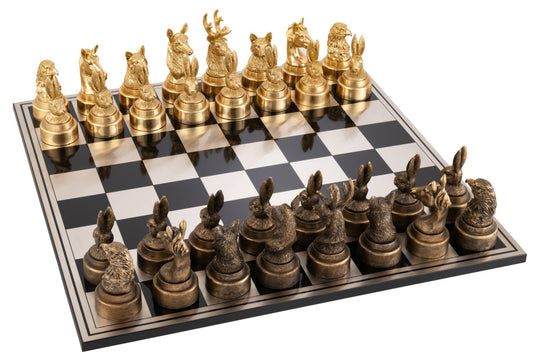 Chess Set Animals Poly Mix