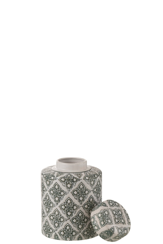 Jar Decorative Kousa Porcelain Blue/White Small