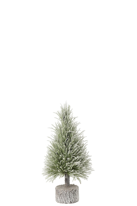 Xmas Tree B+Led Artificial Snow Green Small