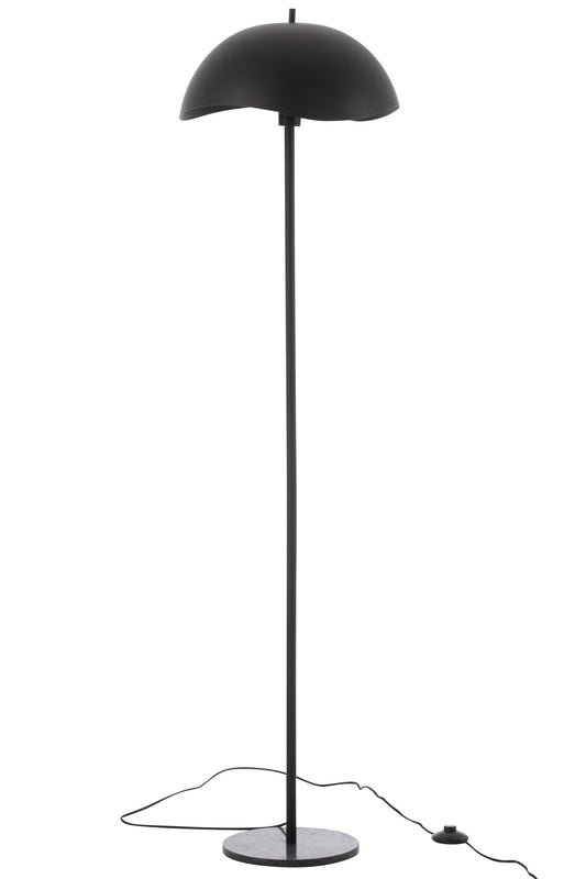 Floor lamp metal/marble black