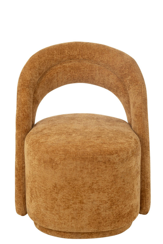 Accent Chair Textile Ochre