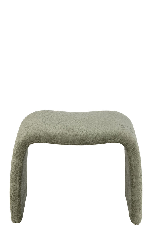 Stool N Shape Textile Mint Green
