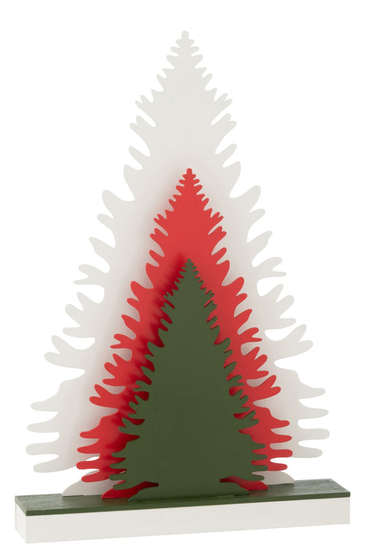 Deco Winter LED Trees Wood Mix