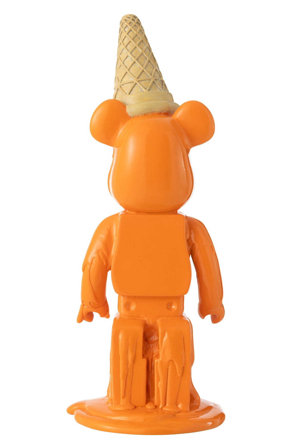 Bear Ice Cream Cone Resin Orange