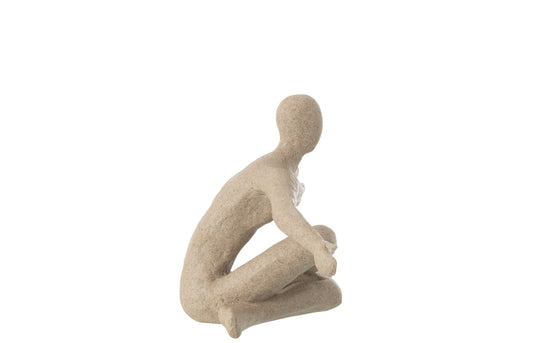Figure Arm Open Resin Beige