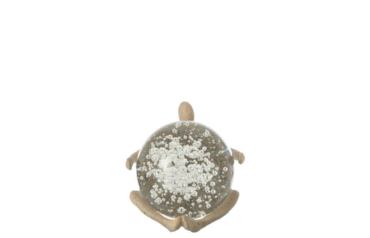 Figure Ball Resin/Crystal Beige