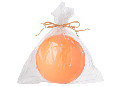 Kaars Bol Wax Fluo Oranje - 50 Uur