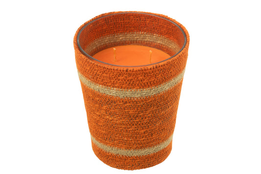 Geurkaars Mand Wax Oranje Large - 75 Uur