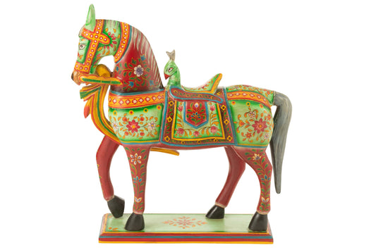 Horse On Base Mumbai Mango Wood Mix
