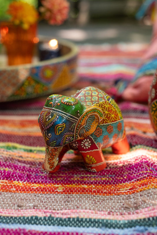 Elephant Delhi Mango Wood Mix Small Assortment Of 4