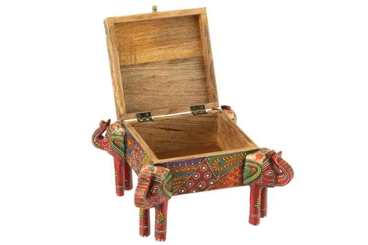Doos olifant voeten Delhi mango hout mix