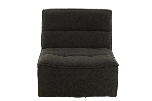 Armchair Swivel Square Foam Black