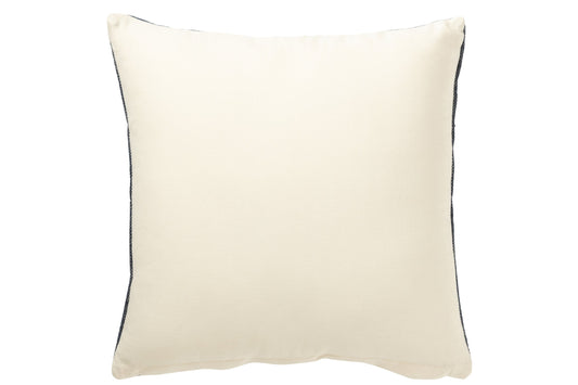 Cushion Square Ethnic Patterns Cotton Dark Blue/White