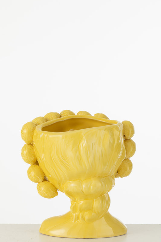 Flowerpot Limes Ceramic Green Large