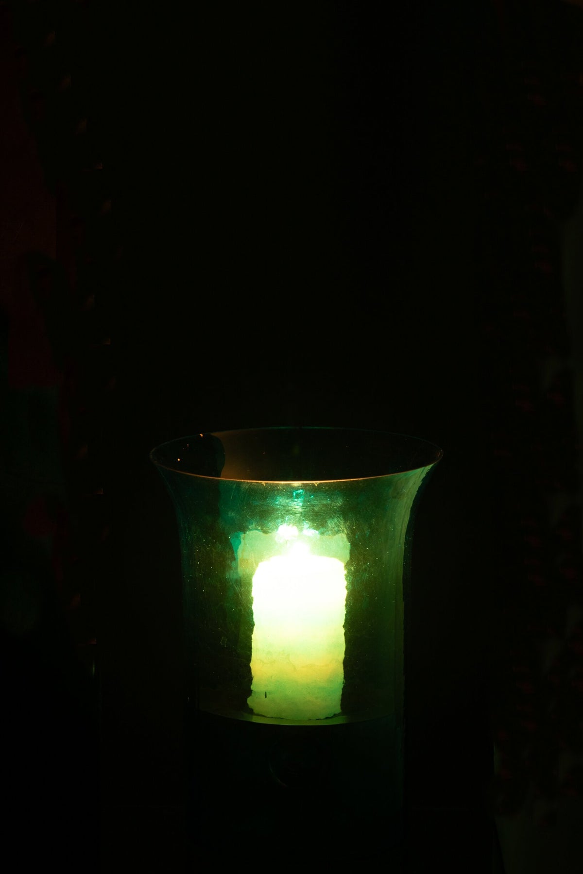 Windlicht Tarifa Smal Glas Azuur Extra Small
