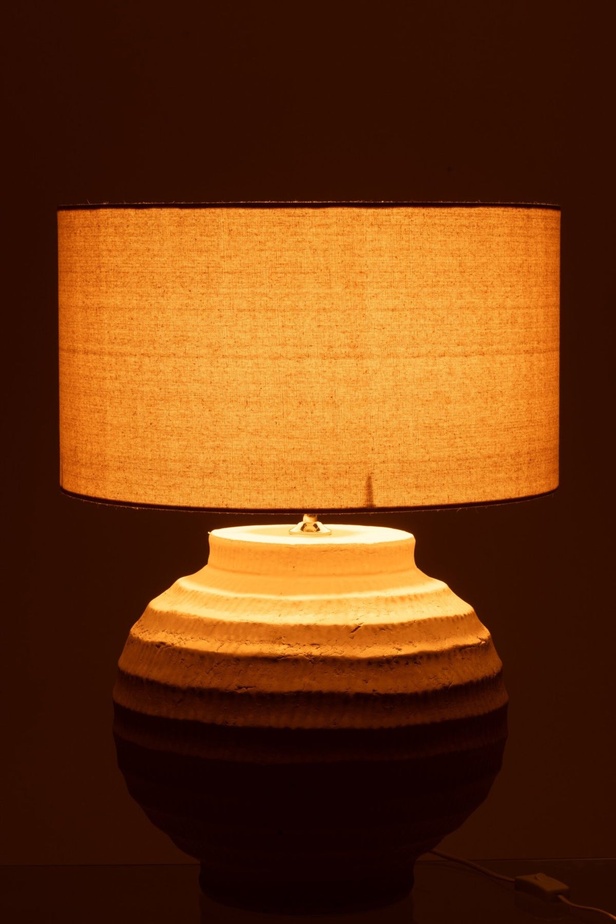 Table lamp terracotta beige