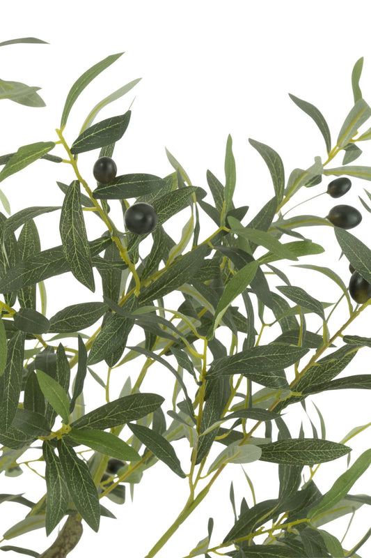 Olive Tree Pot Artificial Green Small