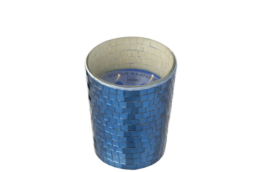 Geurkaars Spiegel Glas Blauw