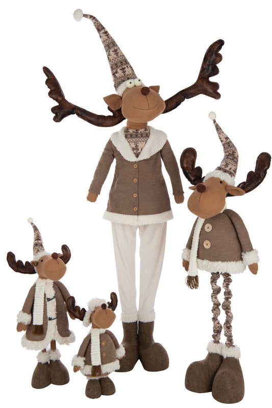 Reindeer Telescopic Polyester Multicolored