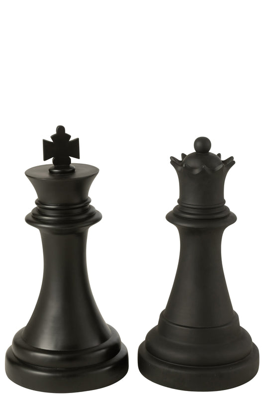 Chess Piece Queen Polyresin Black