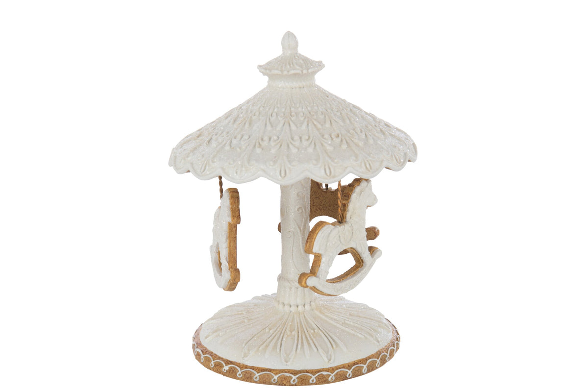 Carousel Gingerbread Limepowder Beige/White