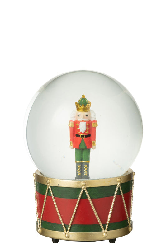 Water Globe Nutcracker Limepowder Christmas Red/Dark Green