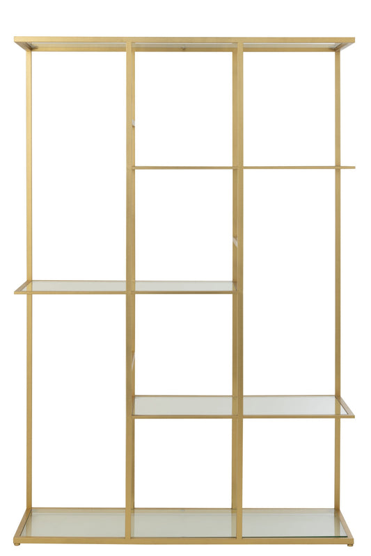 Rack Iron/Glass Gold Colored