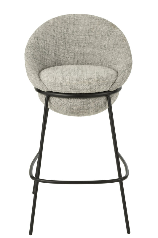 Bar Stool Iron Grey/Black