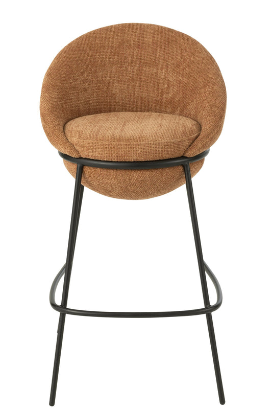 Bar Stool Iron Terracotta/Black