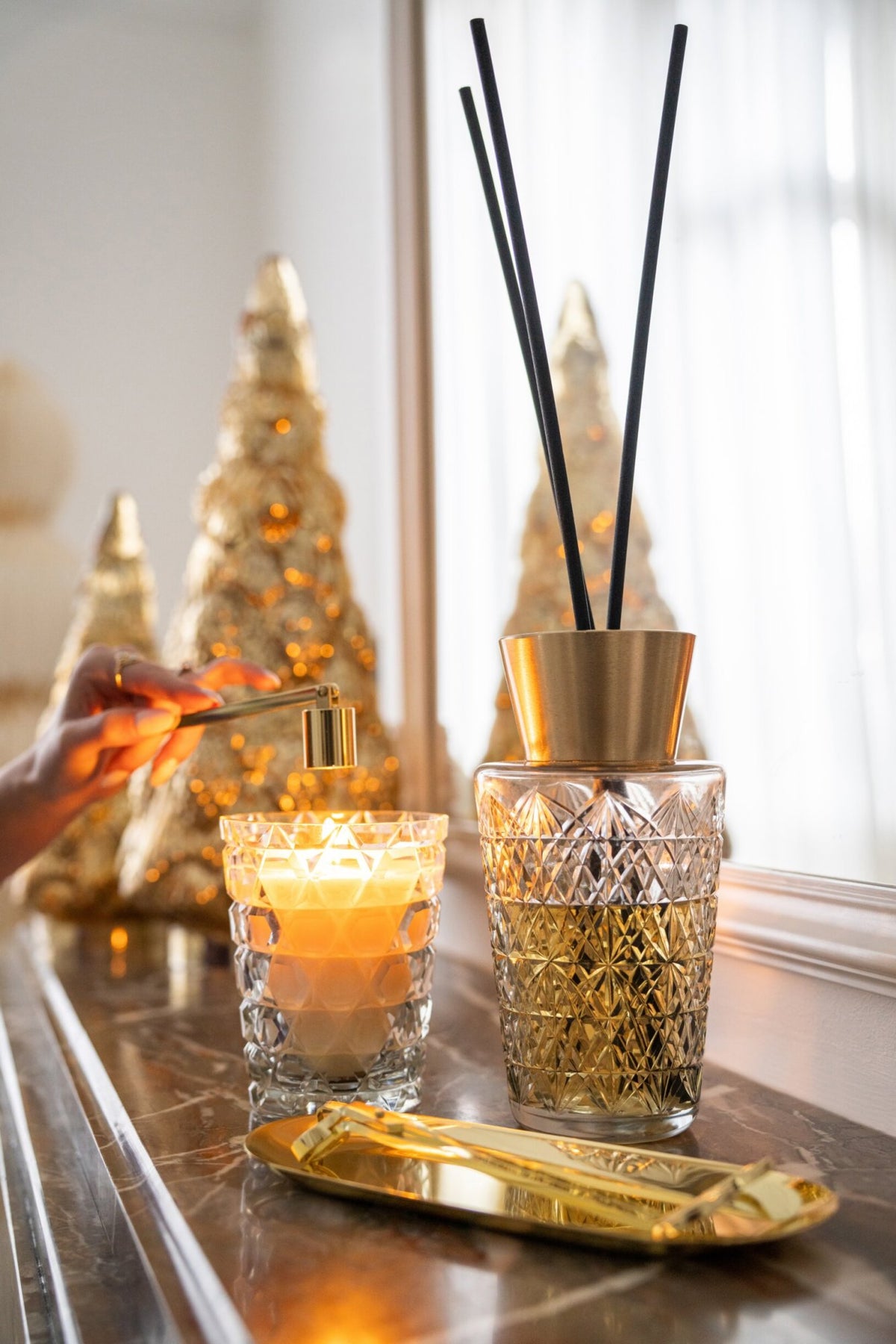 Candle Snuffer Candle Kit Iron Gold Colored