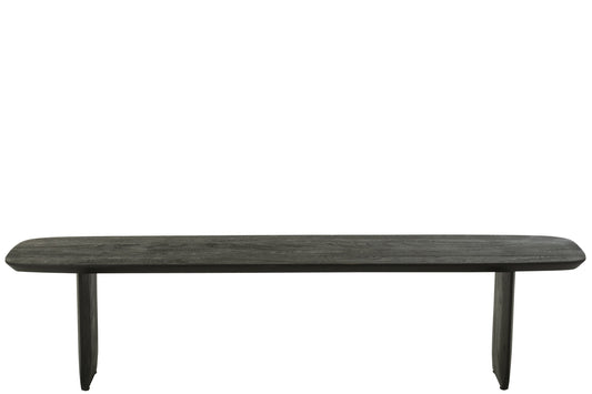 Bench Acacia Wood Black